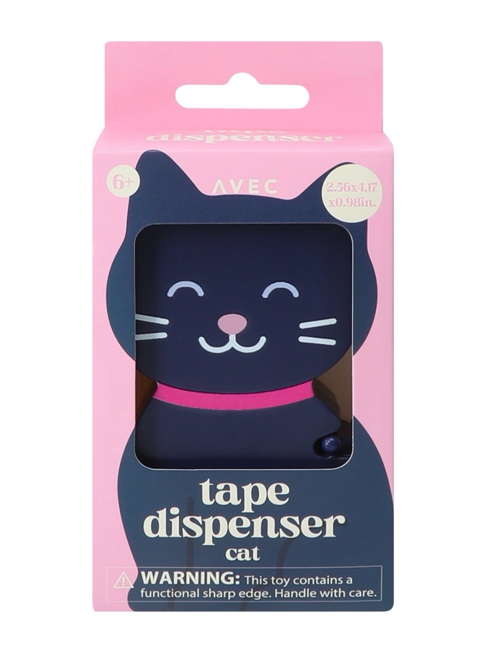 Avec Novelty Black Cat Tape Dispenser - NIB
